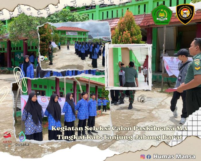 Pendaftaran Calon Paskibraka Tahun 2024 di lapangan MAN 1 Tanjung Jabung Barat