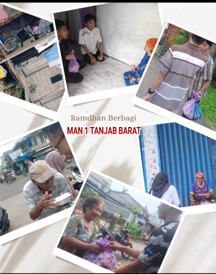 Ramadhan Berkah  MAN 1 Tanjung Jabung Barat  Berbagi Sembako Kepada Masyarakat 