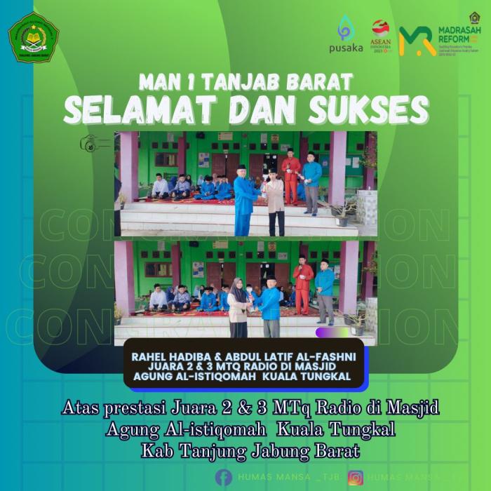 Juara MTQ Radio di Mesjid Agung Al-Istiqomah Tanjung Jabung Barat