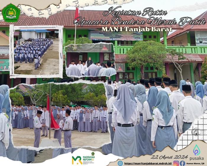 Upacara Senin MAN 1 Tanjung Jabung Barat