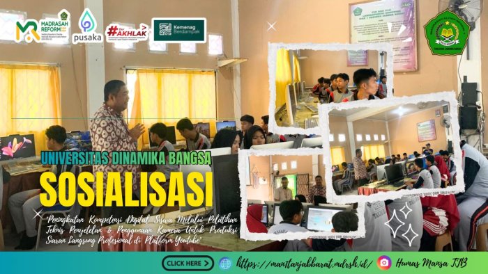 UNAMA Jambi Gelar Pelatihan Teknis Produksi Siaran Langsung Profesional YouTube di MAN 1 Tanjung Jabung Barat