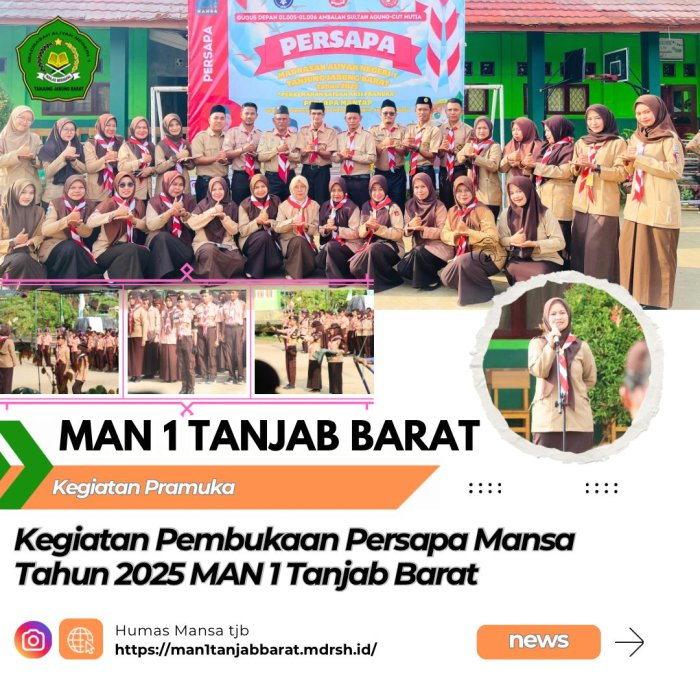 MAN 1 Tanjung Jabung Barat Sukses Gelar Perkemahan Satuan Aksi Pramuka (PERSAPA) 2025 MAN 1 Tanjung Jabung Barat Sukses Gelar Perkemahan Satuan Aksi Pramuka (PERSAPA) 2025