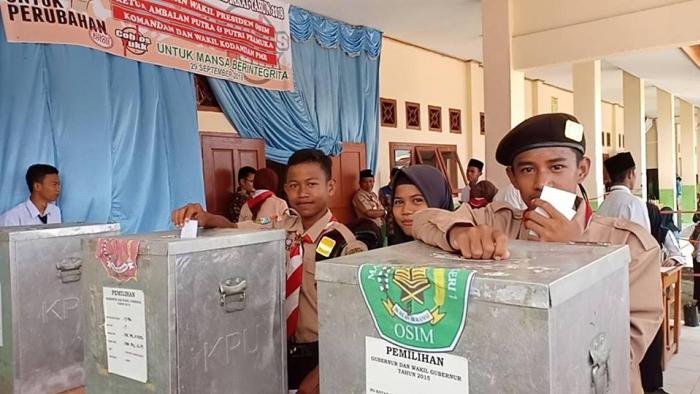 PEMILU RAYA MAN 1 TANJUNG JABUNG BARAT BERJALAN LANCAR