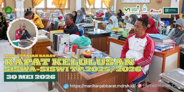 Kepala MAN 1 Tanjung Jabung Barat Pimpin Rapat Kelulusan Kelas XII TP 2025/2026 Kepala MAN 1 Tanjung Jabung Barat Pimpin Rapat Kelulusan Kelas XII TP 2025/2026