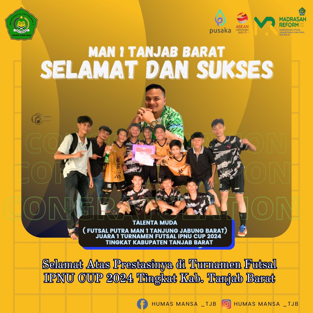 MAN 1 Tanjung Jabung Barat Juarai Turnamen Futsal 
