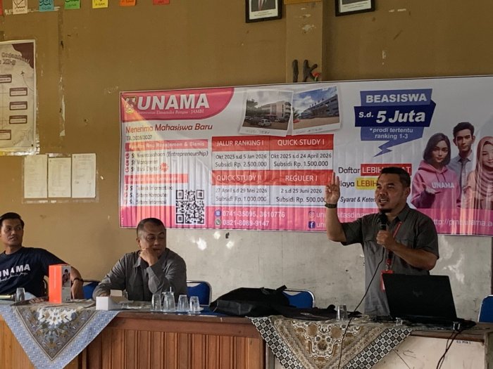 UNAMA Jambi Laksanakan Sosialisasi di MAN 1 Tanjung Jabung Barat: Kenalkan Program Unggulan dan Peluang Beasiswa