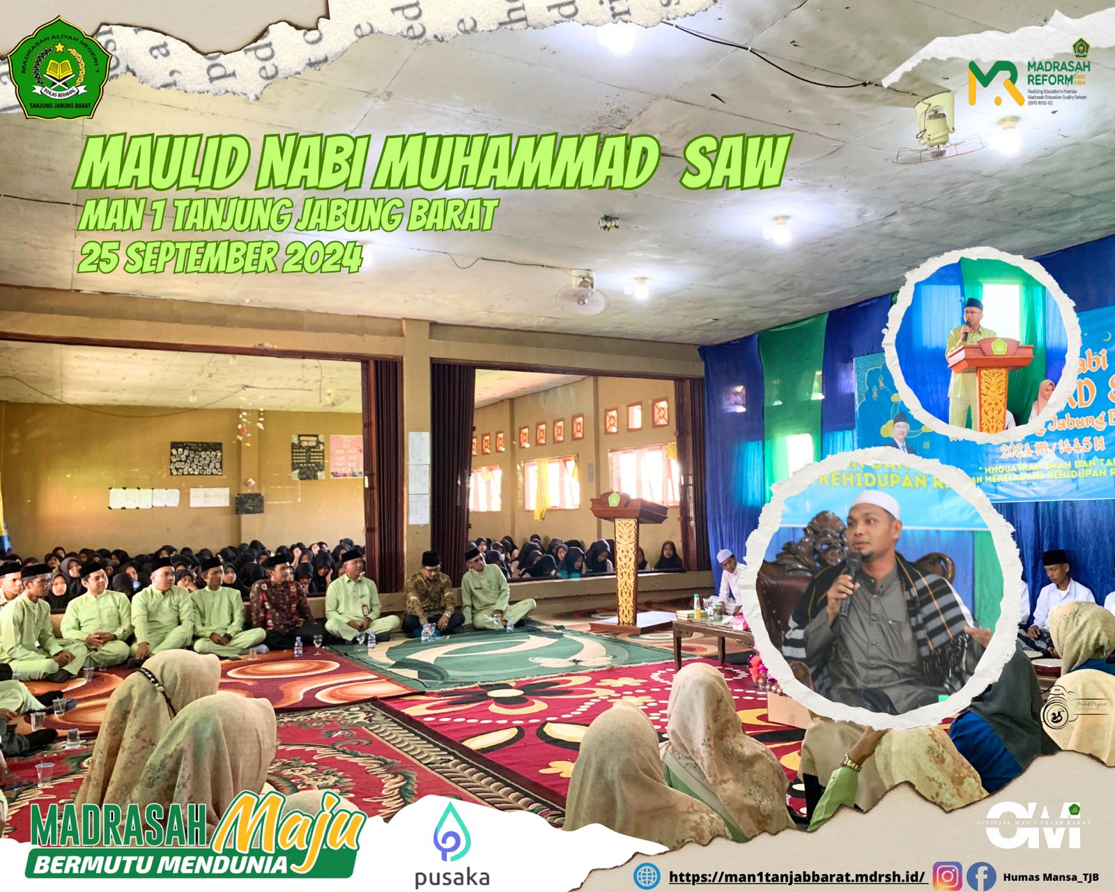 Peringatan Maulid Nabi Muhammad SAW MAN 1 Tanjung Jabung Barat 