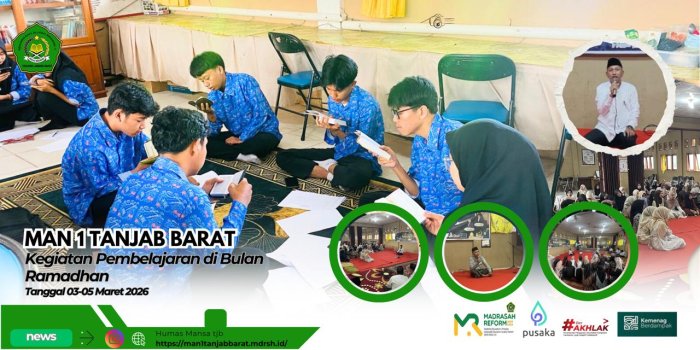 Pembelajaran Ramadhan 1447 H, MAN 1 Tanjung Jabung Barat Perkuat Tahsin, Karakter, dan Literasi Keislaman Peserta Didik Pembelajaran Ramadhan 1447 H, MAN 1 Tanjung Jabung Barat Perkuat Tahsin, Karakter, dan Literasi Keislaman Peserta Didik