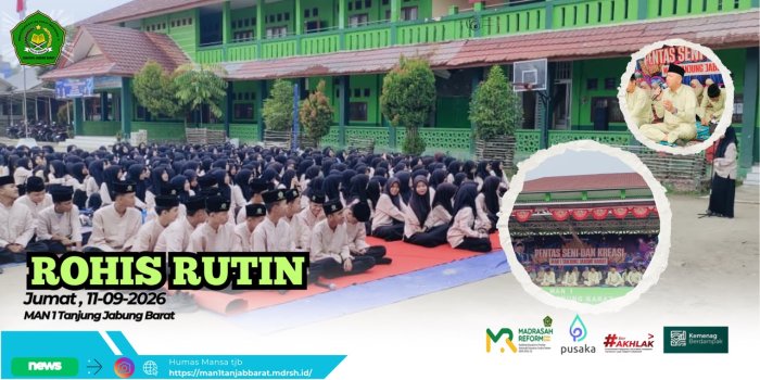 Rohis Rutin MAN 1 Tanjung Jabung Barat, Pidato Inspiratif Yasmin tentang Bermimpi dan Melawan Pikiran Negatif Rohis Rutin MAN 1 Tanjung Jabung Barat, Pidato Inspiratif Yasmin tentang Bermimpi dan Melawan Pikiran Negatif