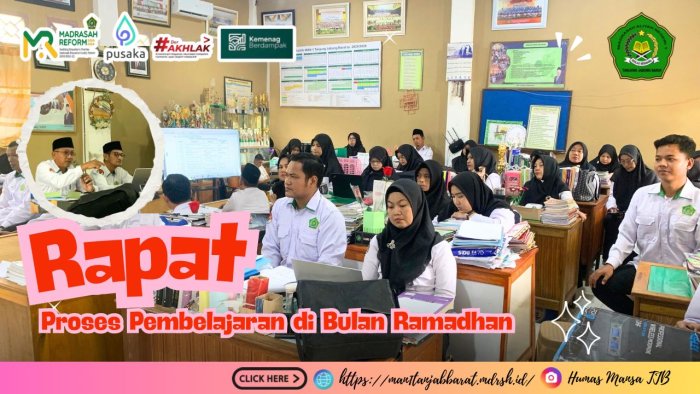 Kepala MAN 1 Tanjung Jabung Barat Pimpin Rapat Proses Pembelajaran Ramadhan 2026