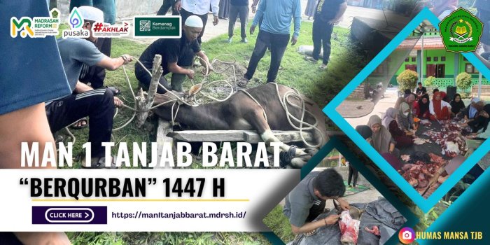 MAN 1 Tanjung Jabung Barat Salurkan 220 Bungkus Daging Qurban