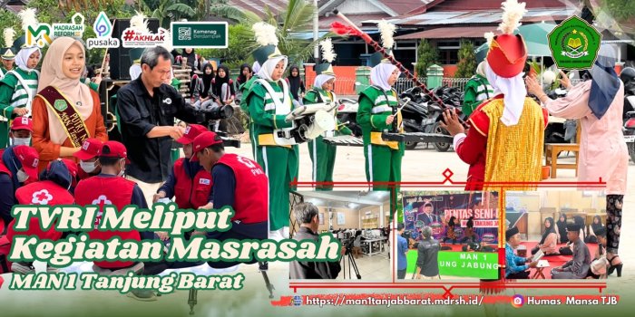 TVRI Jambi Liput Kegiatan Pembelajaran dan Peserta Didik MAN 1 Tanjung Jabung Barat dalam Program GEN J TVRI Jambi Liput Kegiatan Pembelajaran dan Peserta Didik MAN 1 Tanjung Jabung Barat dalam Program GEN J