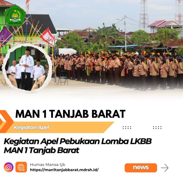 MAN 1 Tanjung Jabung Barat Gelar Lomba LKBB Antar Kelas: Wujudkan Disiplin dan Semangat Kebersamaan Siswa MAN 1 Tanjung Jabung Barat Gelar Lomba LKBB Antar Kelas: Wujudkan Disiplin dan Semangat Kebersamaan Siswa