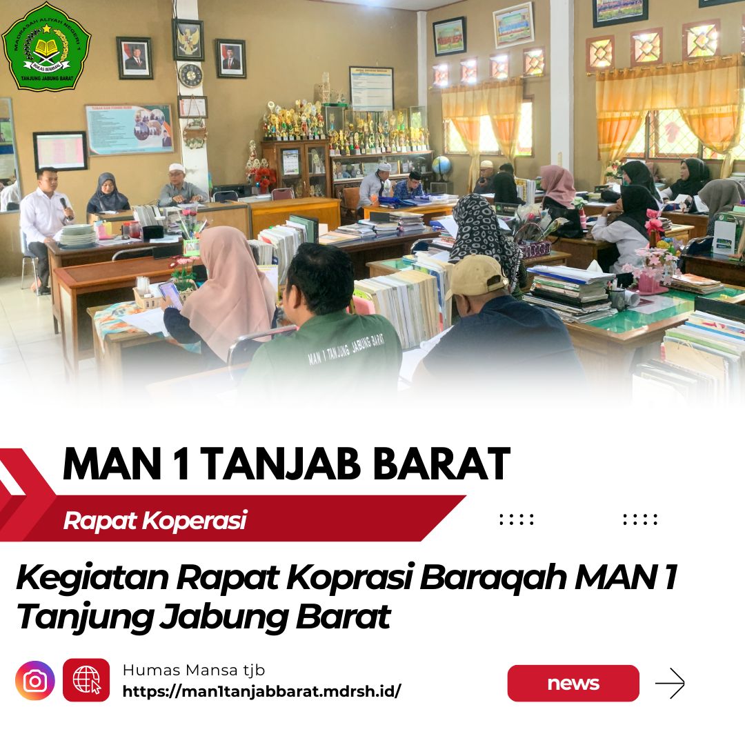 Rapat Koperasi Al Baraqah MAN 1 Tanjung Jabung Barat