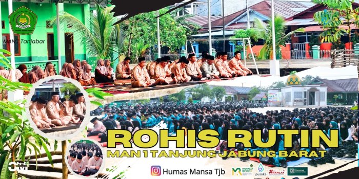 Rohis Perdana Pasca Libur Semester, Kepala MAN 1 Tanjab Barat Tekankan Kedisiplinan dan Pembatasan Penggunaan Handphone. Rohis Perdana Pasca Libur Semester, Kepala MAN 1 Tanjab Barat Tekankan Kedisiplinan dan Pembatasan Penggunaan Handphone.