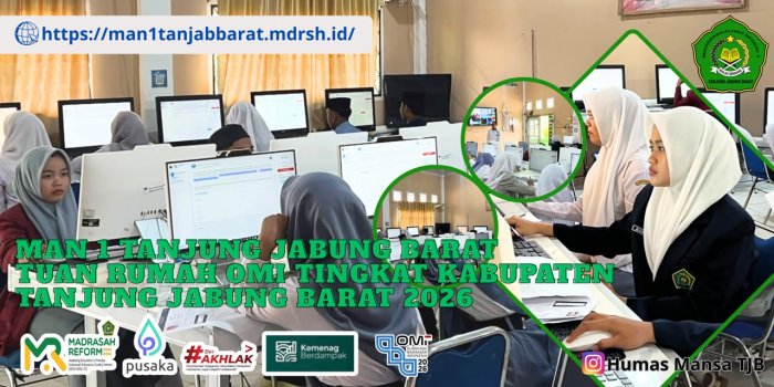 MAN 1 Tanjung Jabung Barat Tuan Rumah Olimpiade Madrasah Indonesia 2026 Tingkat Kabupaten/Kota