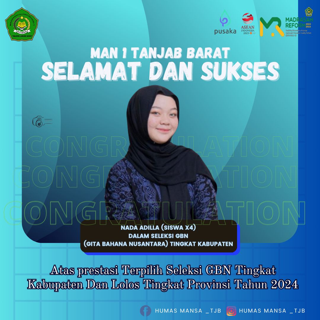 Seleksi Gita Bahana Nusantara Siswi Terbaik MAN 1 Tanjung Jabung Barat