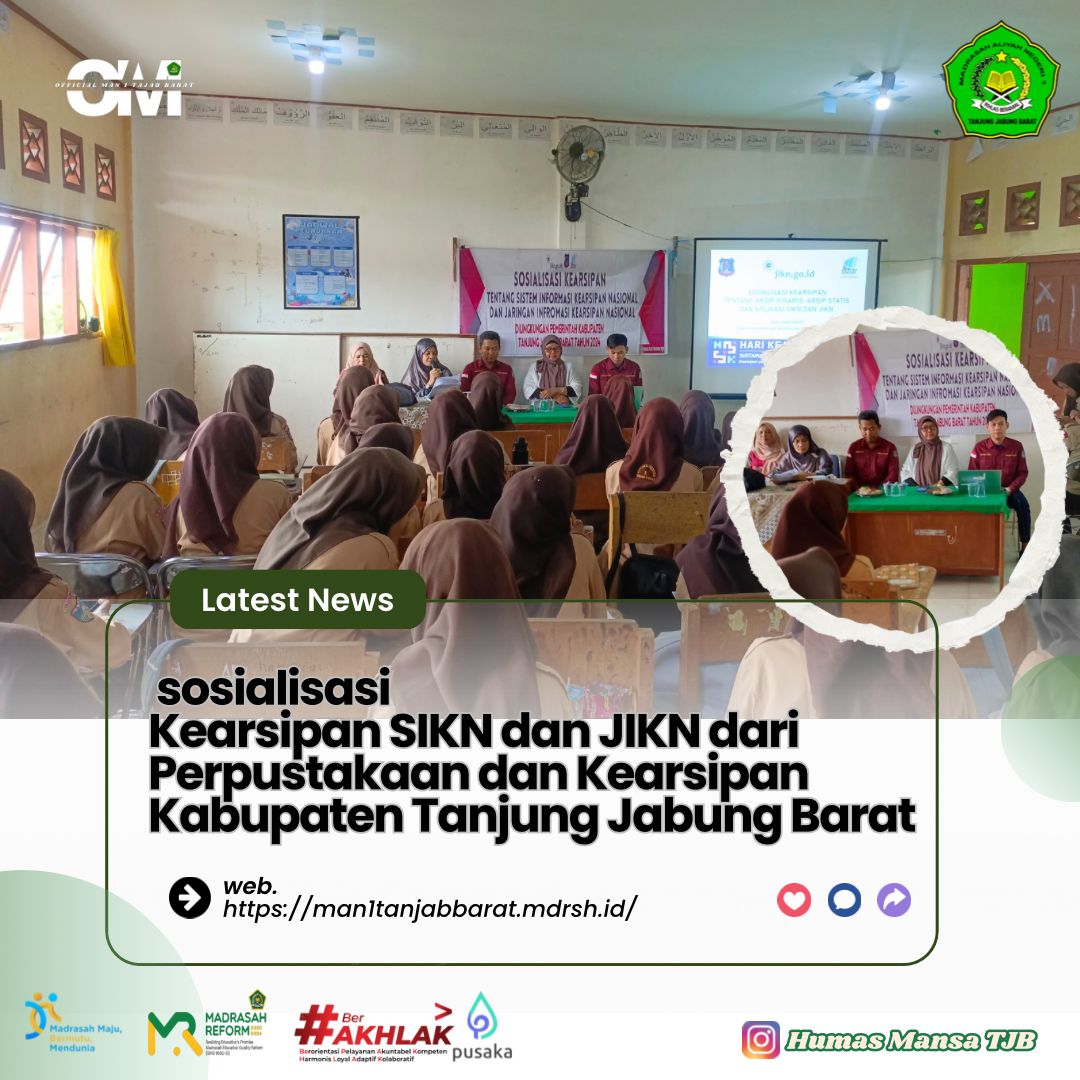Sosialisasi Kearsipan SIKN dan JIKN dari Kearsipan dan Perpustakaan Kabupaten Tanjung Jabung Barat 