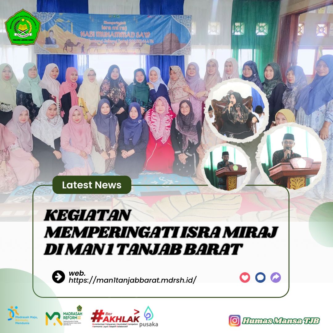 Memperingati Isra'Miraj Tahun 1446 H MAN 1 Tanjung Jabung Barat Memperingati Isra'Miraj Tahun 1446 H MAN 1 Tanjung Jabung Barat