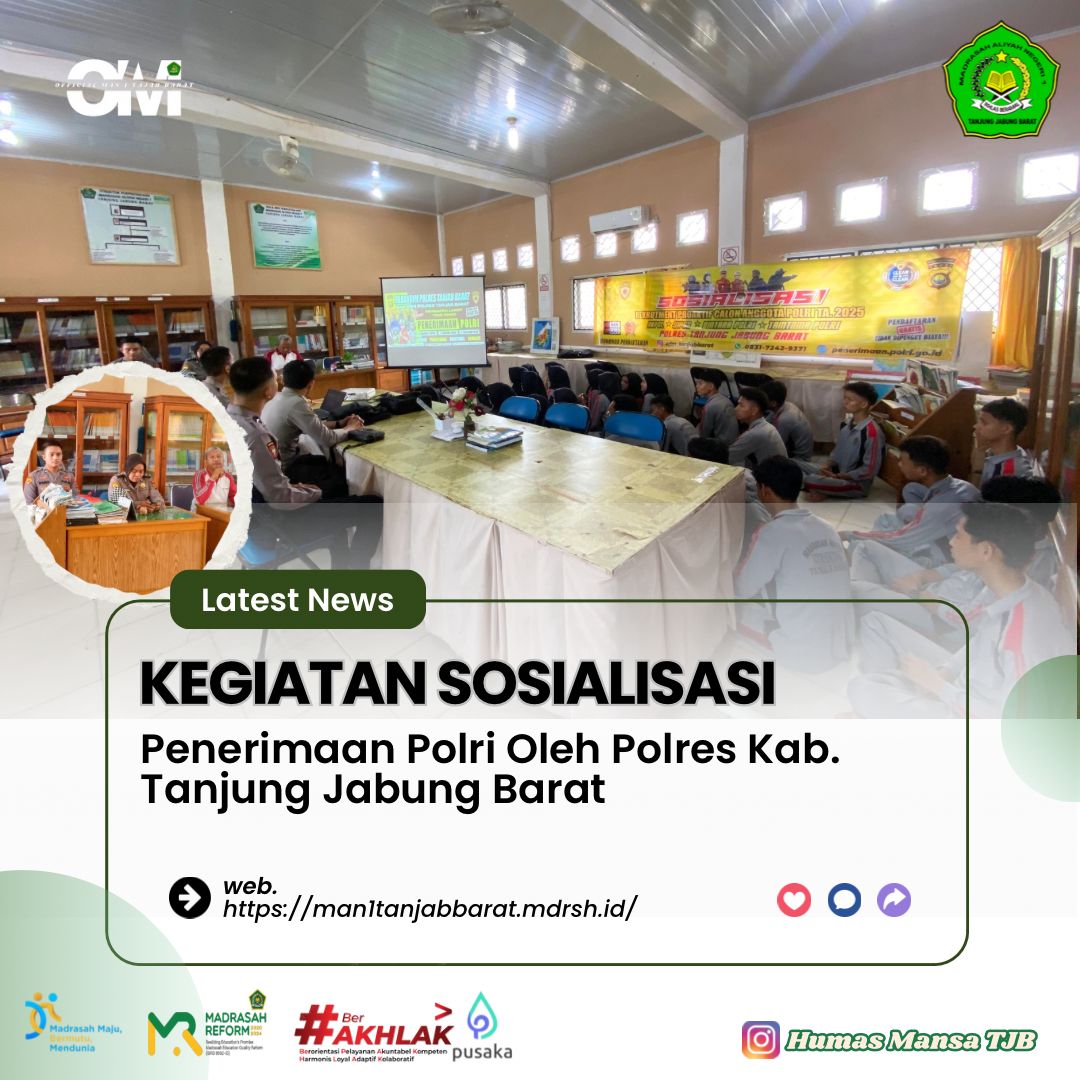 Sosialisasi Penerimaan Anggota Polri Tahun 2024 dari Polres Kabupaten Tanjung Jabung Barat Sosialisasi Penerimaan Anggota Polri Tahun 2024 dari Polres Kabupaten Tanjung Jabung Barat