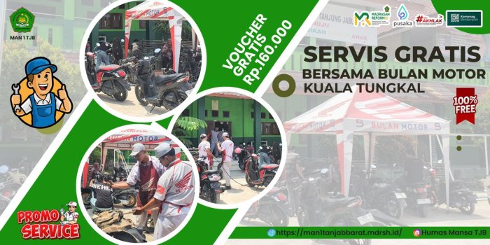 Dealer Bulan Motor Tungkal Gelar LCR (Layanan Cek Rangka) Gratis di MAN 1 Tanjung Jabung Barat