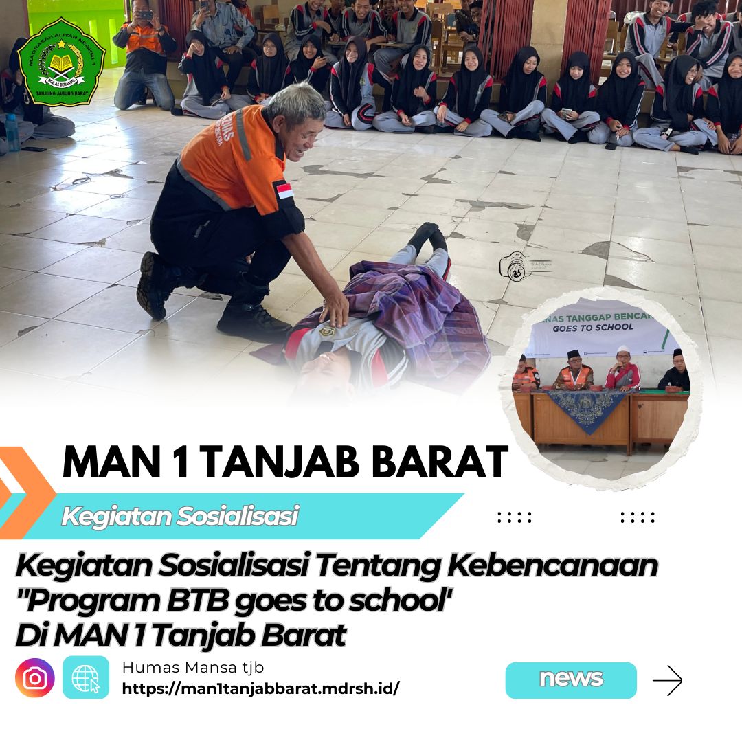 BAZNAS Gelar Sosialisasi Kebencanaan di MAN 1 Tanjung Jabung Barat Lewat Program “BTB Go to School†BAZNAS Gelar Sosialisasi Kebencanaan di MAN 1 Tanjung Jabung Barat Lewat Program “BTB Go to Schoolâ€