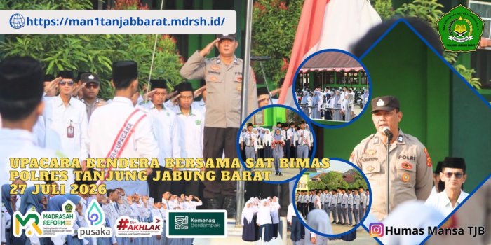 Upacara Bendera di MAN 1 Tanjab Barat, Sat Binmas Polres Tanjab Barat Sampaikan Edukasi Kenakalan Remaja dan Bullying Upacara Bendera di MAN 1 Tanjab Barat, Sat Binmas Polres Tanjab Barat Sampaikan Edukasi Kenakalan Remaja dan Bullying